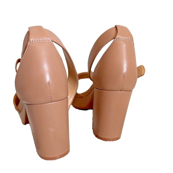 Naturalizer 6.5 Pearlyn Platform Sandal Leather Taupe - Picture 5 of 7